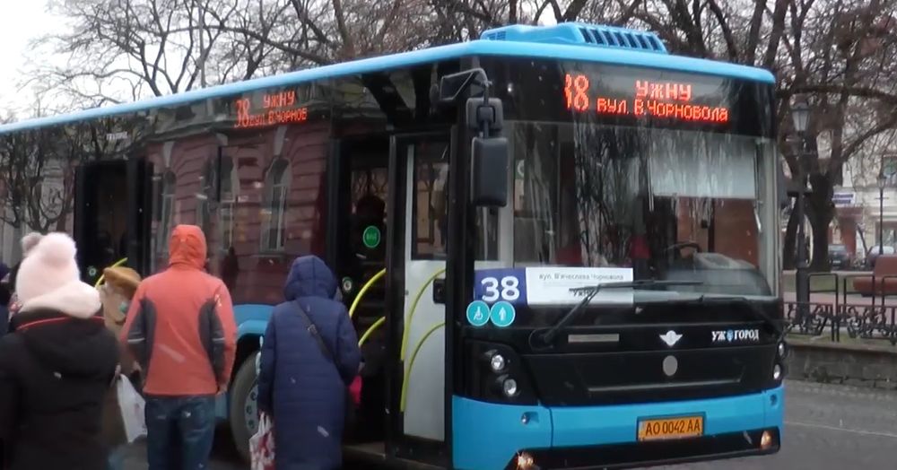 Розклад автобуса 38 в Ужгороді