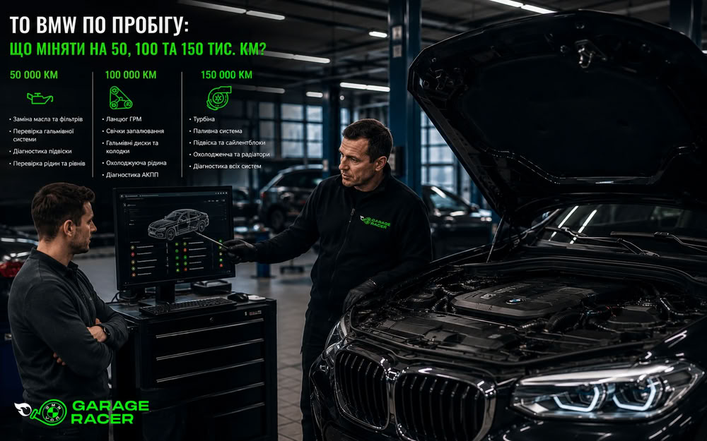 ТО BMW по пробігу: що міняти на 50, 100 та 150 тисячах кілометрів?